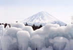 富士山と氷